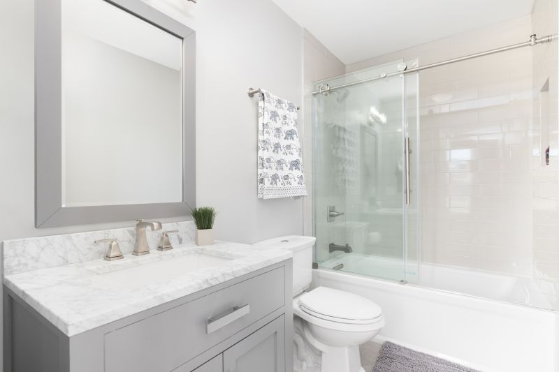 Floating Vanity with Shower View